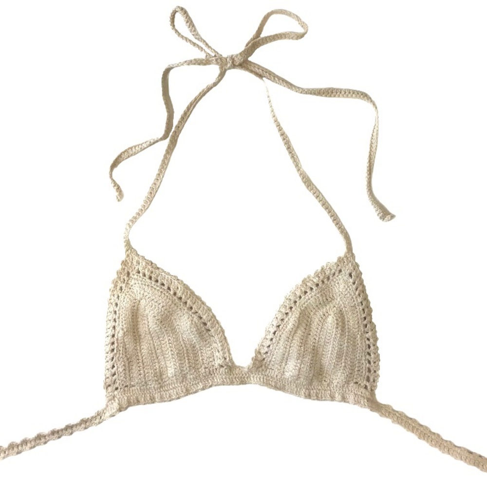 Kendall & Kylie Crochet Bralette Bikini Swim Top